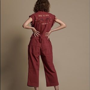 The Bordeaux Rollin Safari Camp Overalls